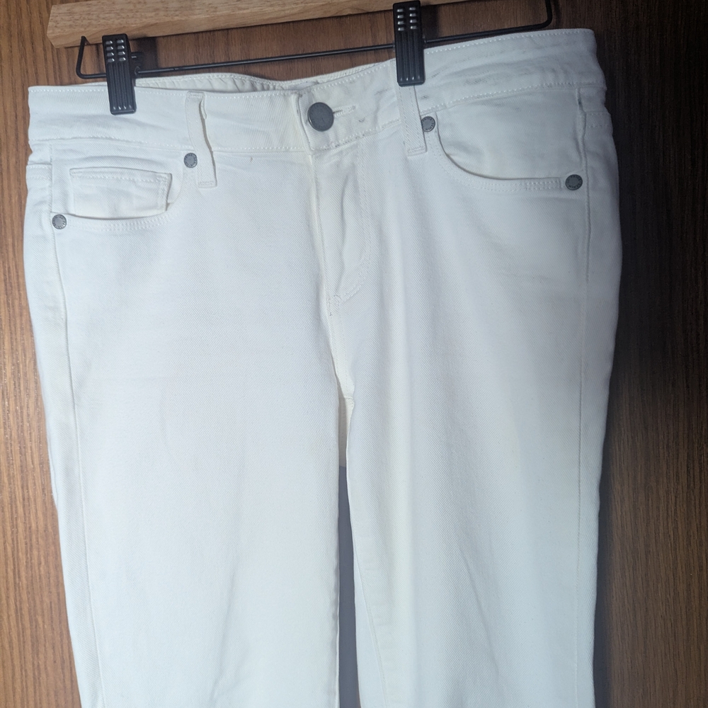 PAIGE Skyline Ankle Peg White Jeans | Size 27 - Picture 3 of 6